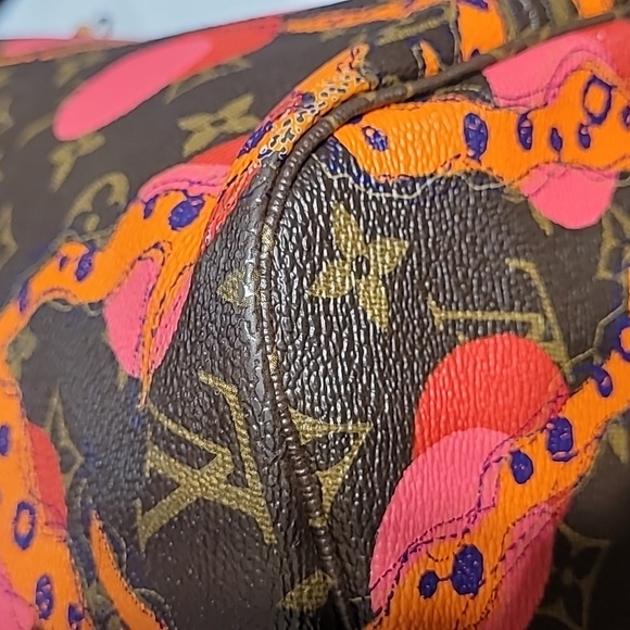 Louis Vuitton Neverfull MM Summer Collection Monogram Ramage Tote Bag - Picture 11 of 16